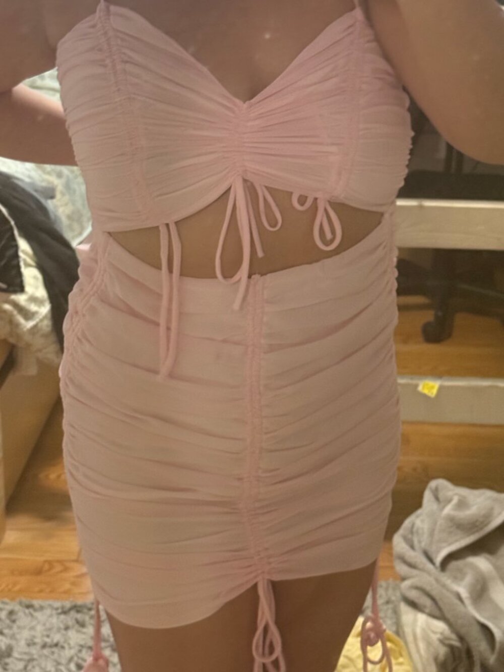 Lucy In The Sky Light Pink Mini Dress